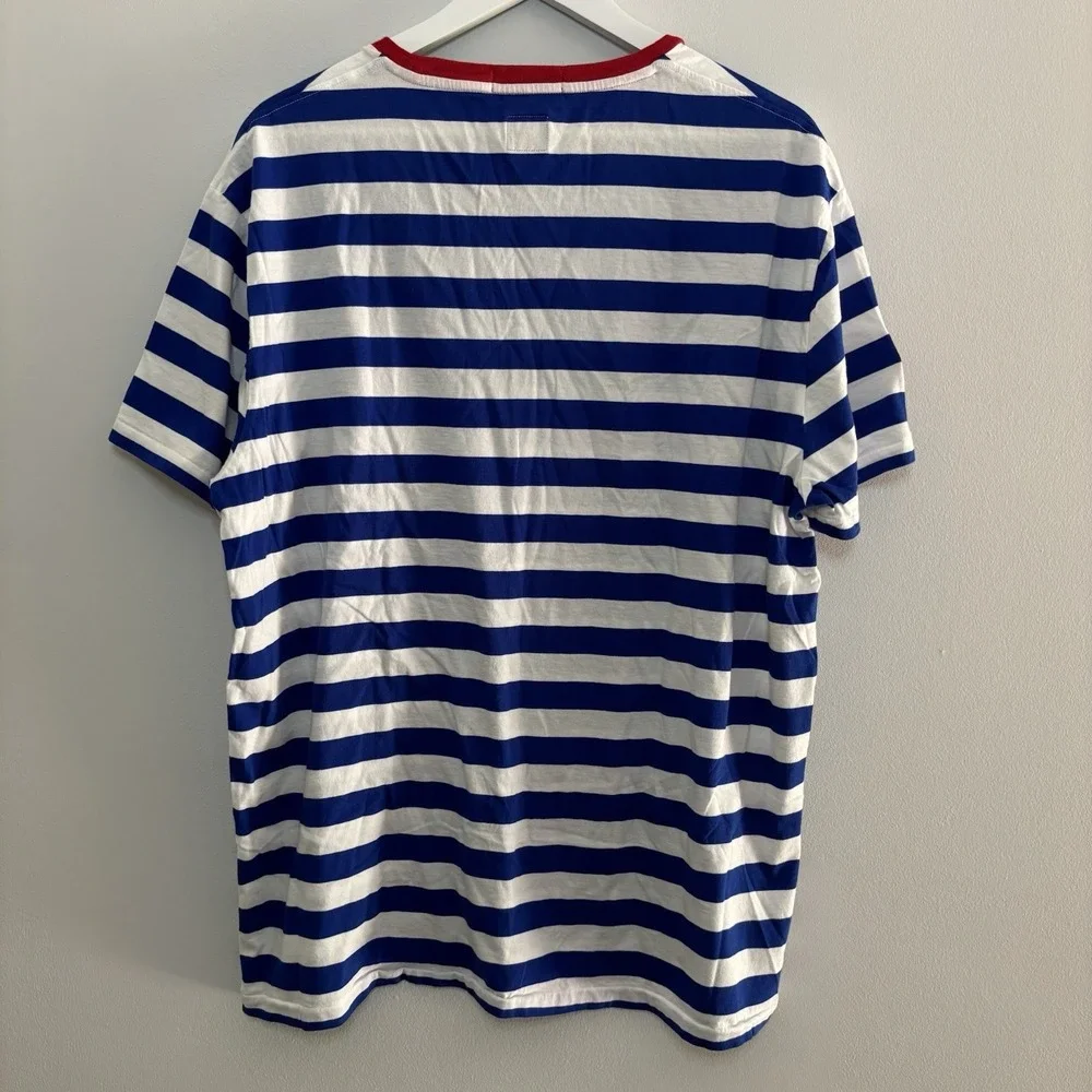 Polo Ralph Lauren Men XL? 2016 USA Olympic Team Shirt Blue White Red Striped 4th